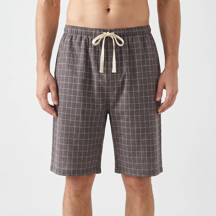Relaxed Check Pyjama Shorts - Simon