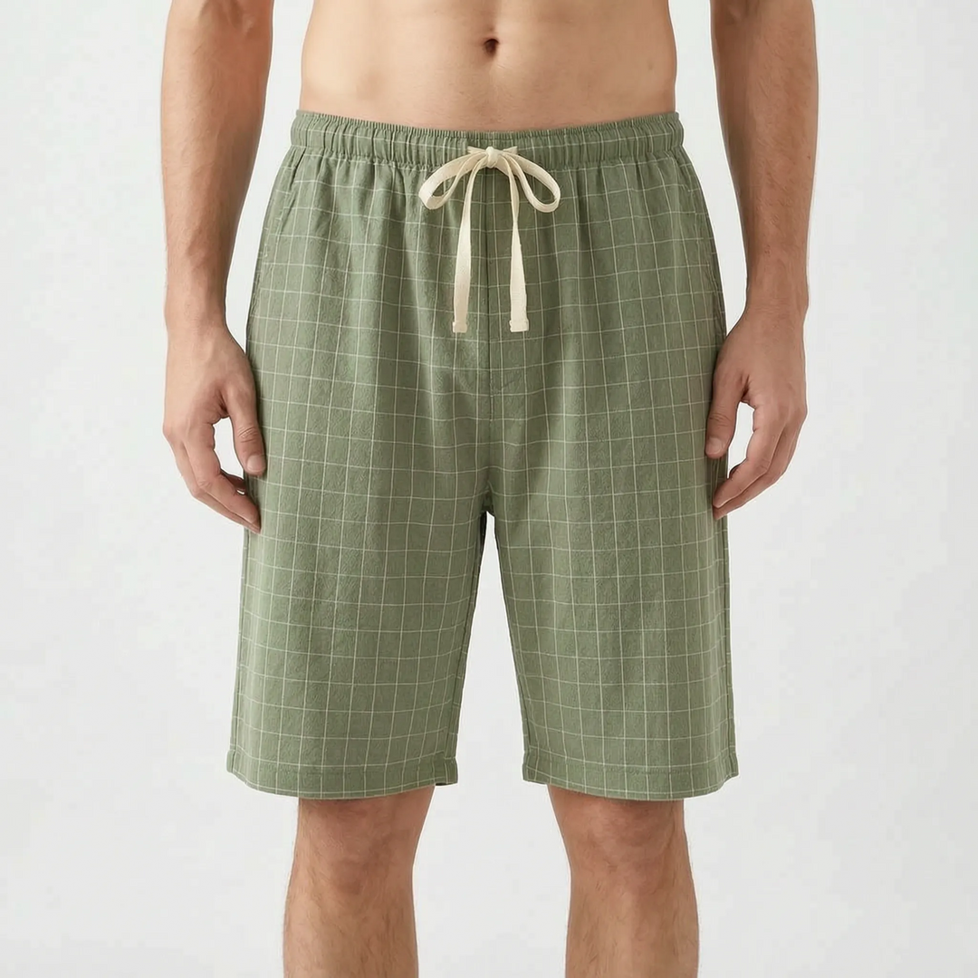Relaxed Check Pyjama Shorts - Simon