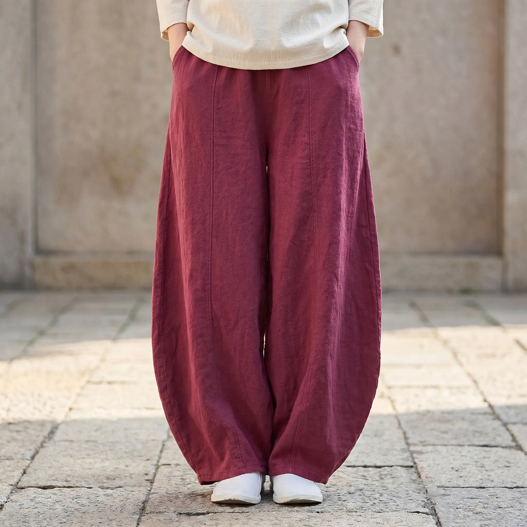 Relaxed Fit Barrel Trousers -  Joy