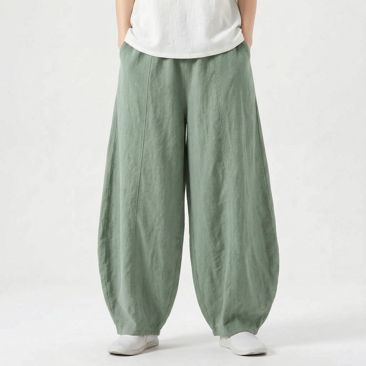 Relaxed Fit Barrel Trousers -  Joy