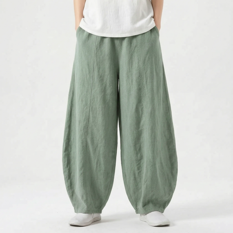 Relaxed Fit Barrel Trousers -  Joy