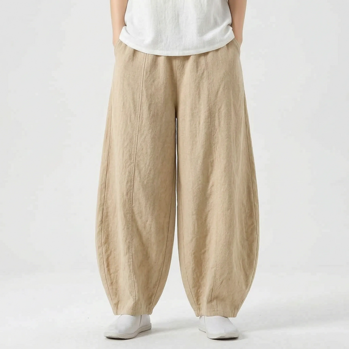 Relaxed Fit Barrel Trousers -  Joy