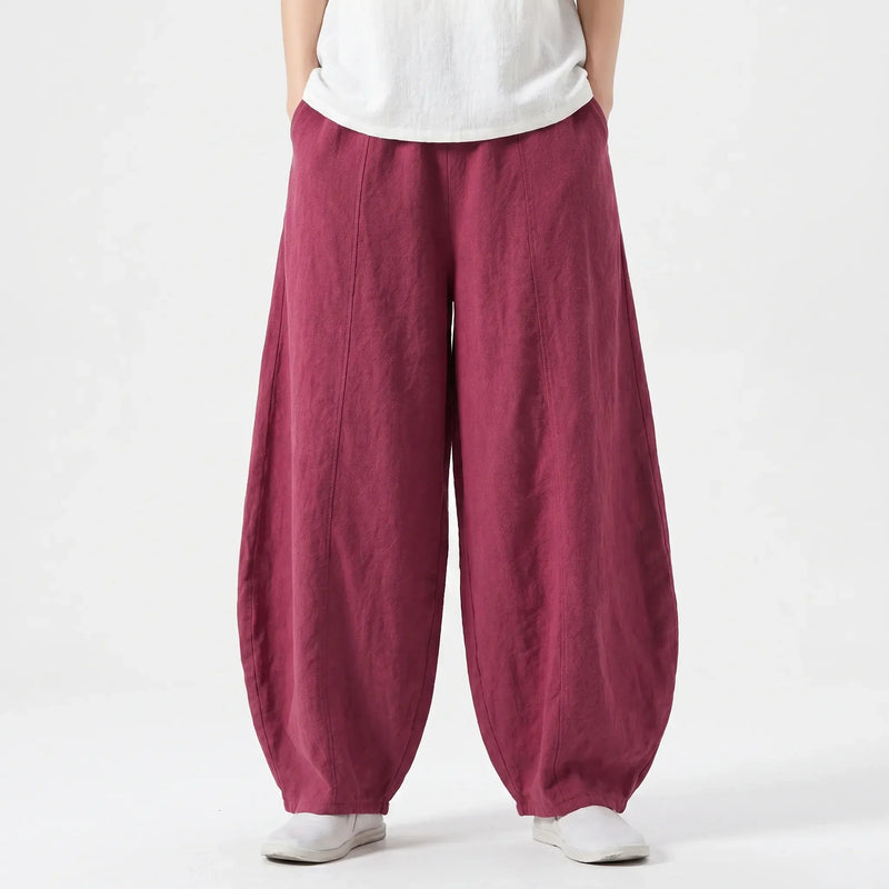 Relaxed Fit Barrel Trousers -  Joy
