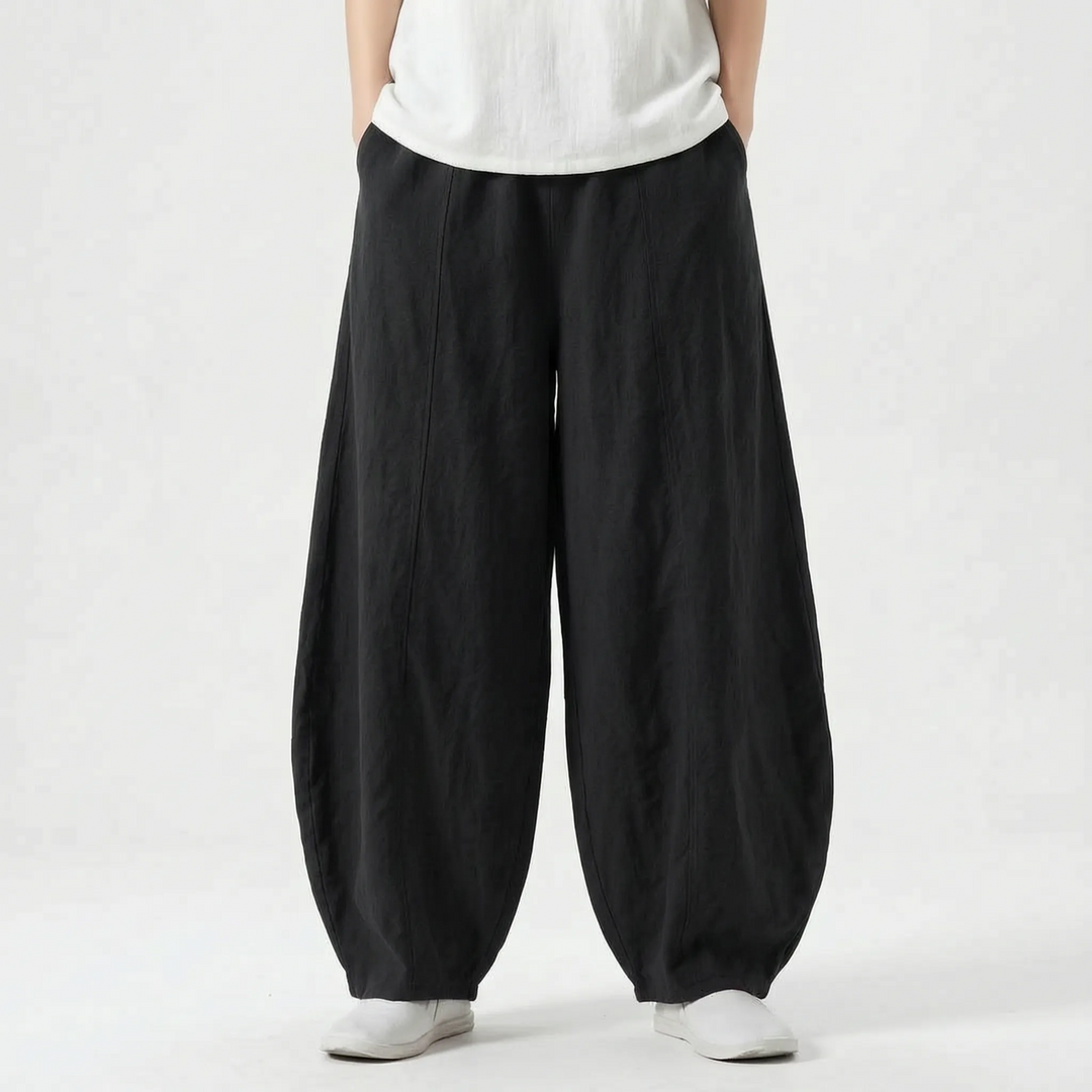 Relaxed Fit Barrel Trousers -  Joy
