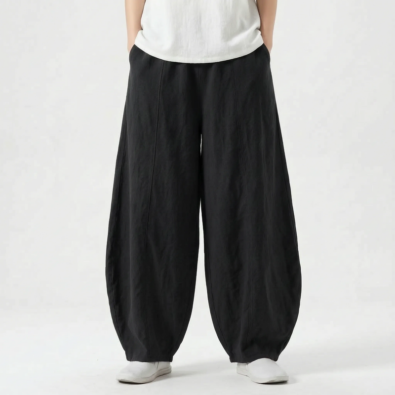 Relaxed Fit Barrel Trousers -  Joy