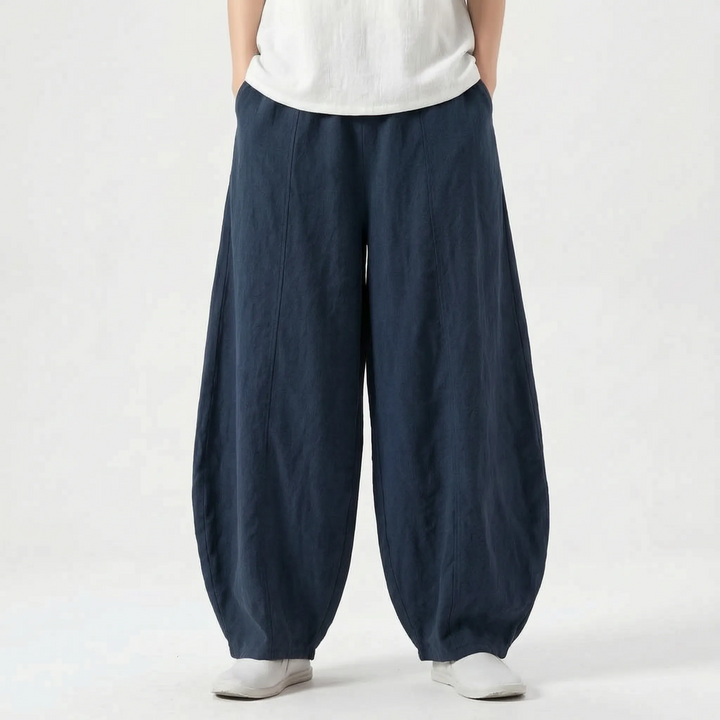 Relaxed Fit Barrel Trousers -  Joy
