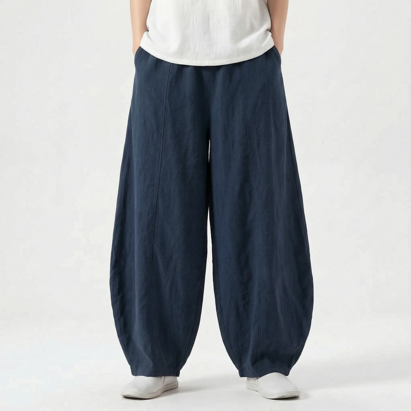 Relaxed Fit Barrel Trousers -  Joy