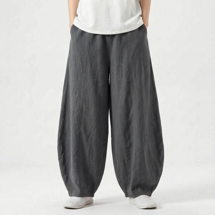 Relaxed Fit Barrel Trousers -  Joy