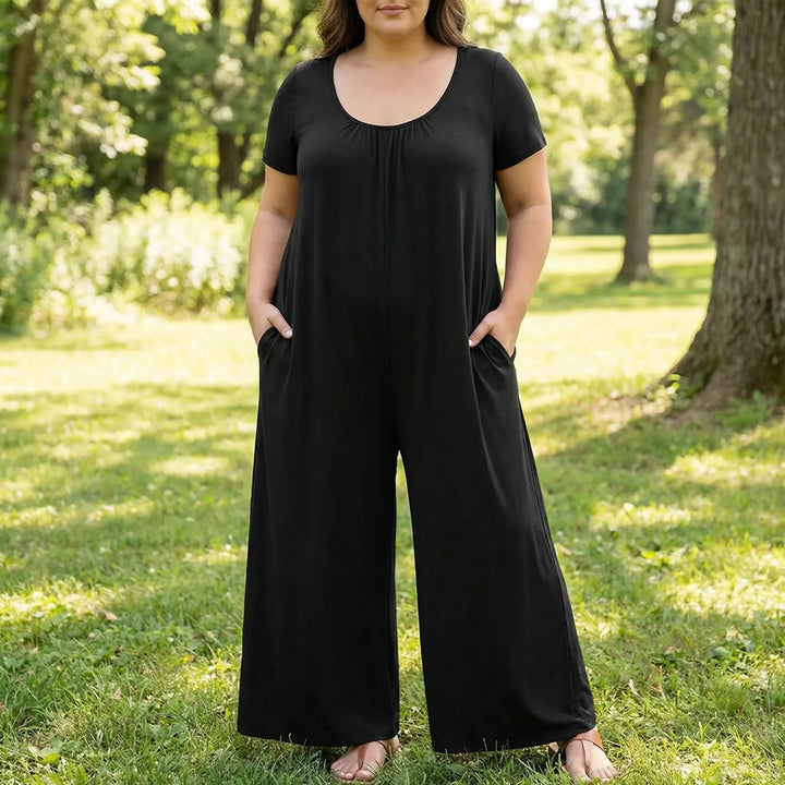 Relaxed Fit Full-Length Plus Size Jumpsuit - June