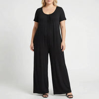 Relaxed Fit Full-Length Plus Size Jumpsuit - June