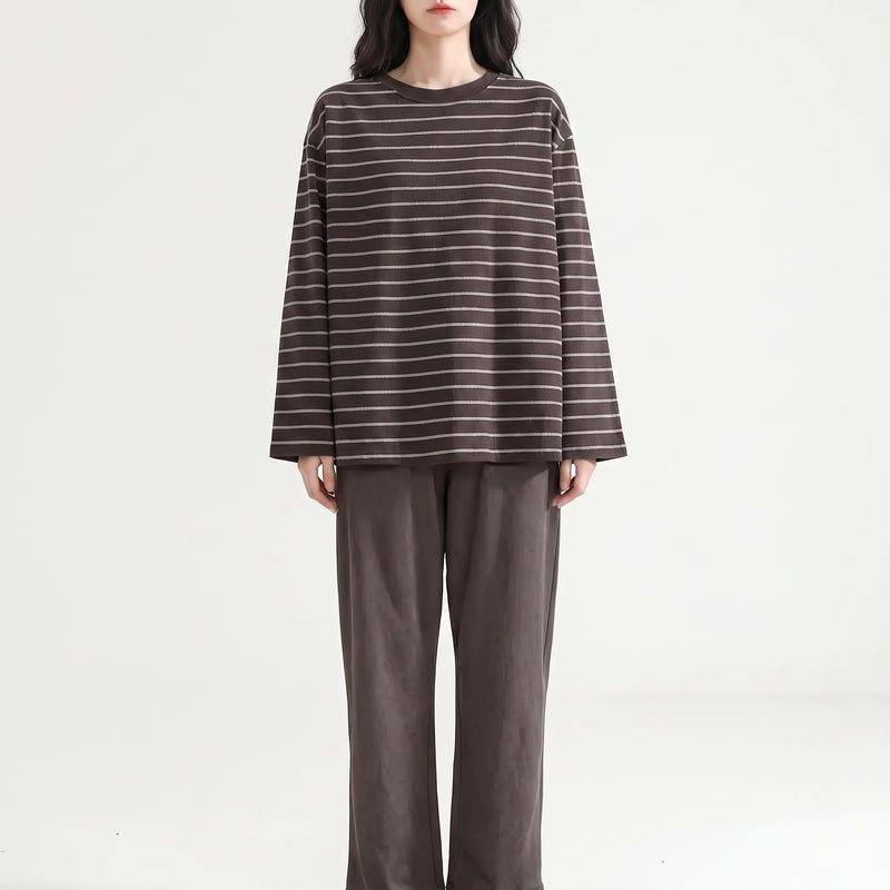 Relaxed Fit Gingham Trousers Pyjamas - Billie