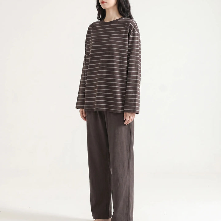 Relaxed Fit Gingham Trousers Pyjamas - Billie