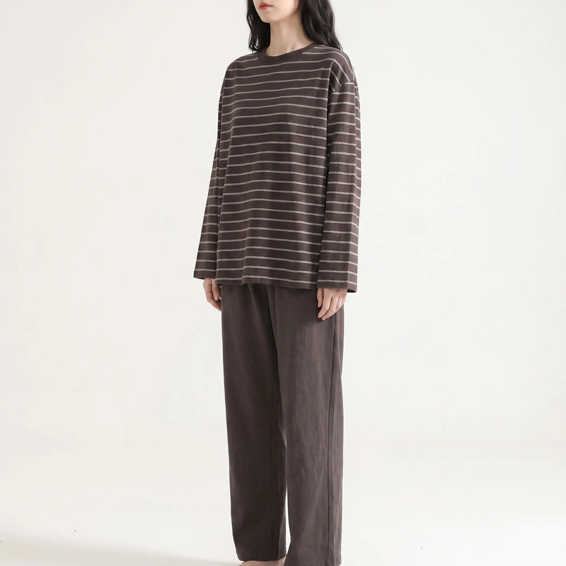 Relaxed Fit Gingham Trousers Pyjamas - Billie