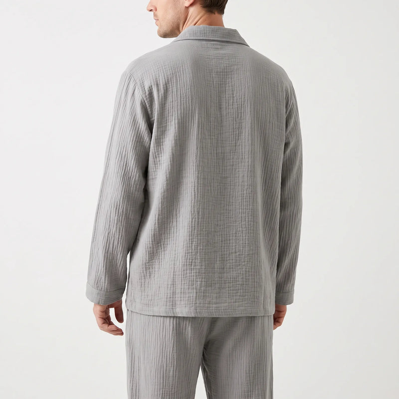 Relaxed Fit Mens Long Sleeve Pyjamas - Marty
