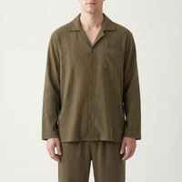 Relaxed Fit Mens Long Sleeve Pyjamas - Marty