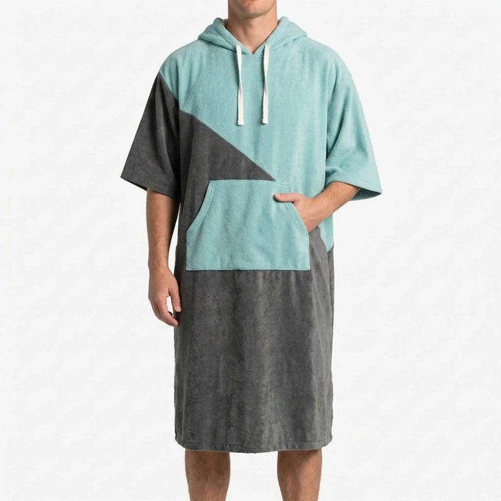 Relaxed Hooded Changing Poncho - Sandcape