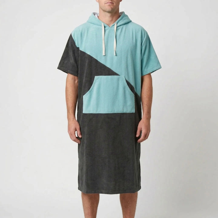 Relaxed Hooded Changing Poncho - Sandcape
