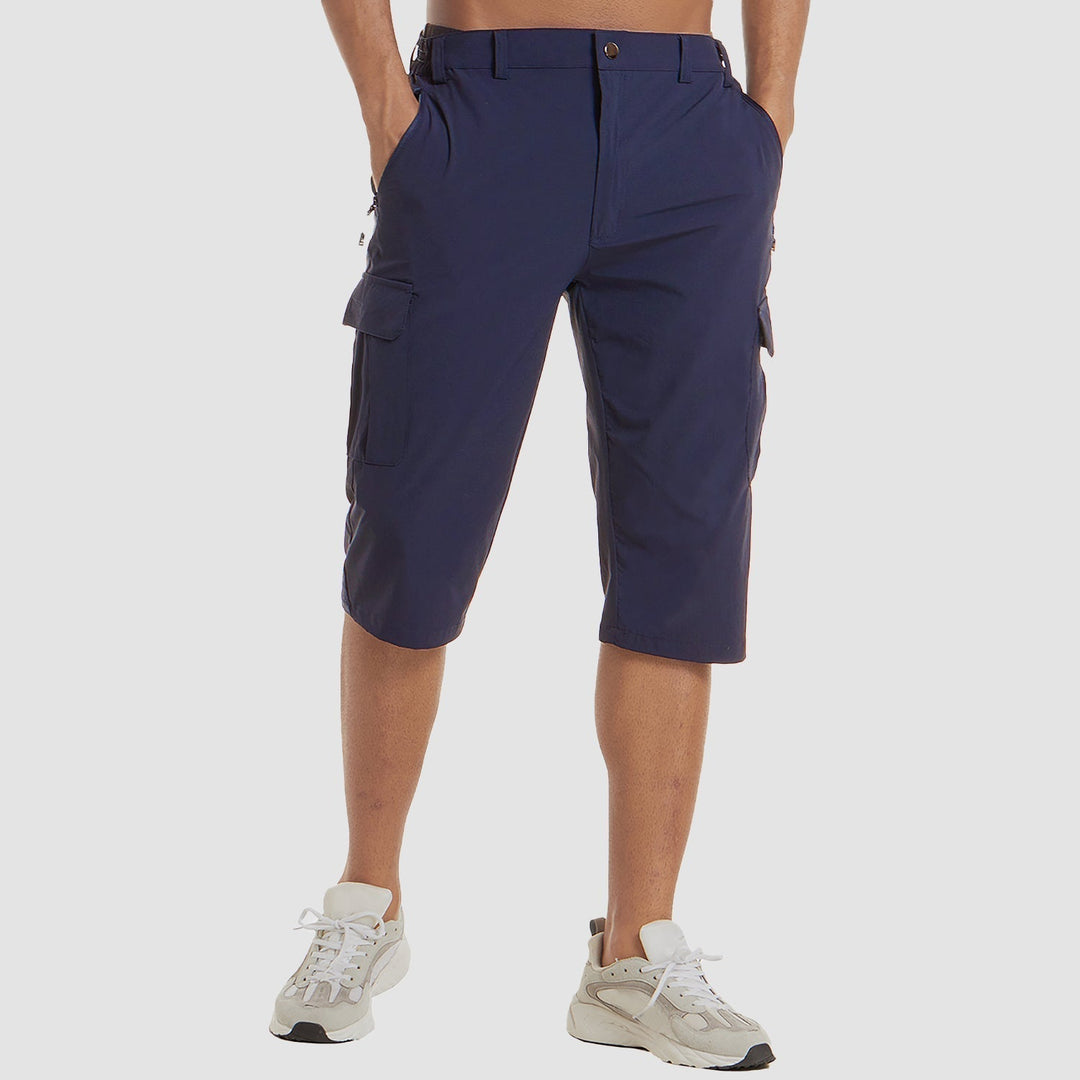 Relaxed Straight Fit Long Cargo Shorts - Benny