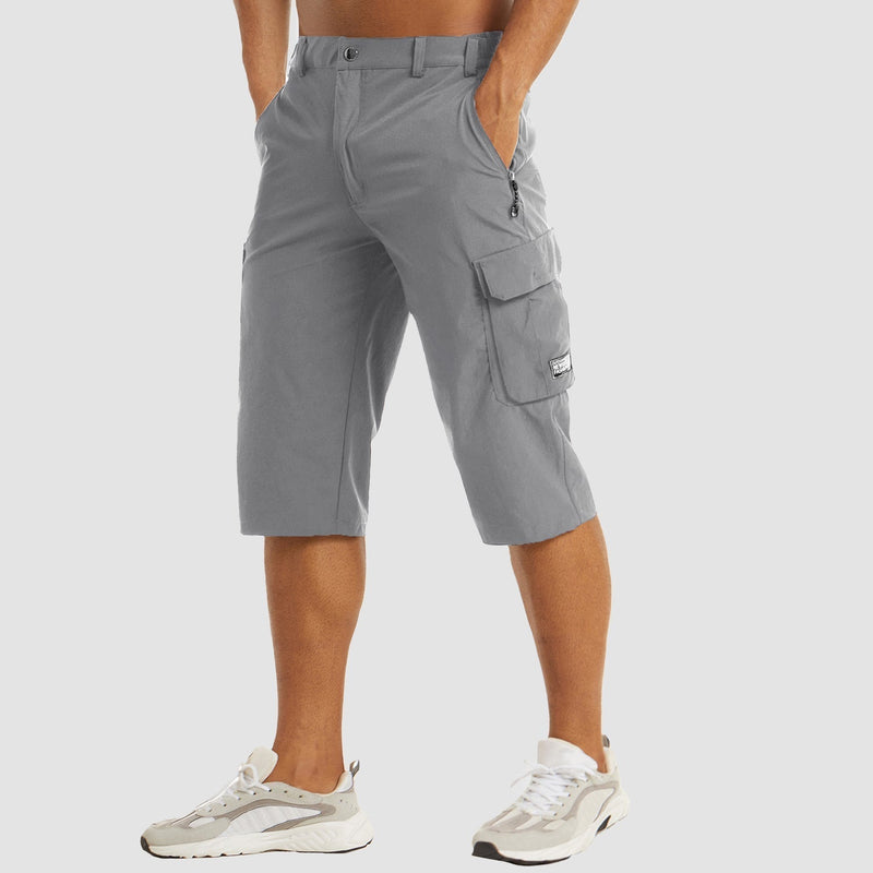 Relaxed Straight Fit Long Cargo Shorts - Benny