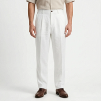 Relaxed Straight Leg Trousers -  Brent