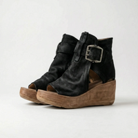 Retro Wedge Sandals - Janet