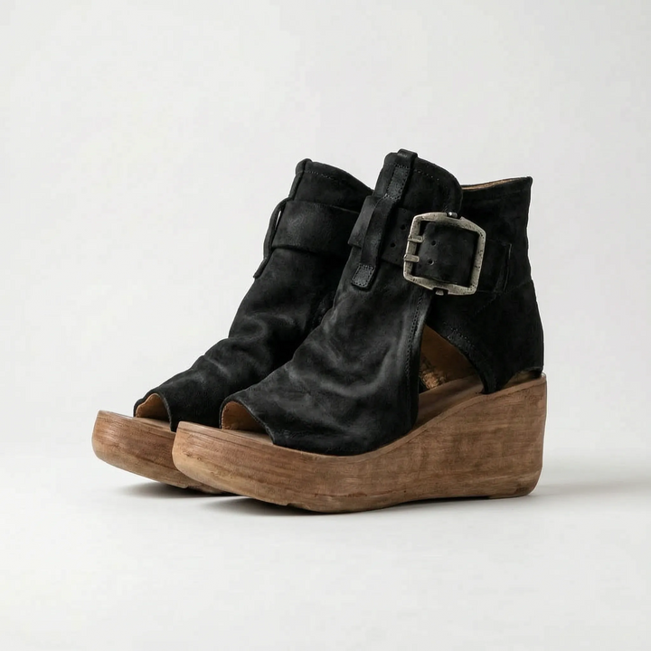 Retro Wedge Sandals - Janet