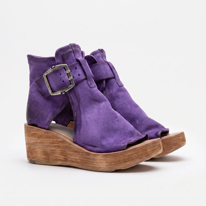 Retro Wedge Sandals - Janet