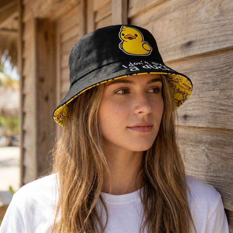 Reversible Cartoon Bucket Hat - Waddlo