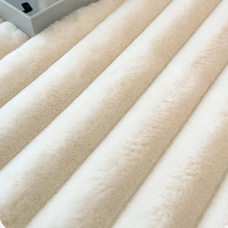 Ribbed Plush Fitted Mattress Sheet - Plushia