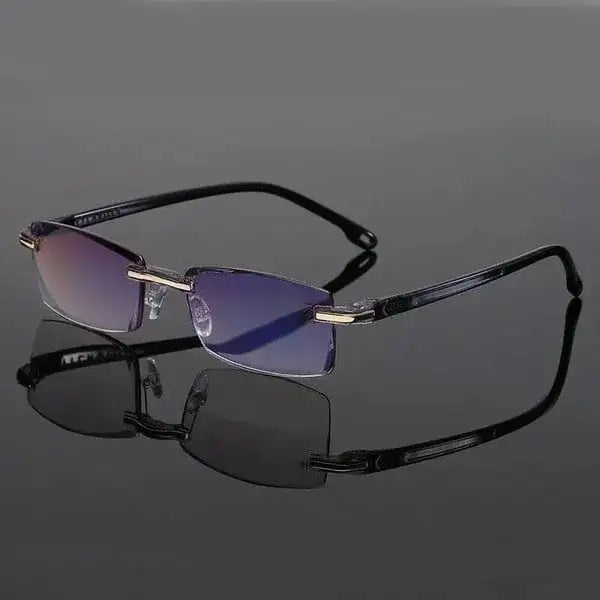 Rimless Progressive Bifocal Reading Glasses - Opticura