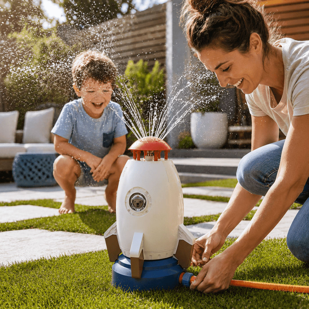 Rocket-Shaped Water Sprinkler - AquaRocket