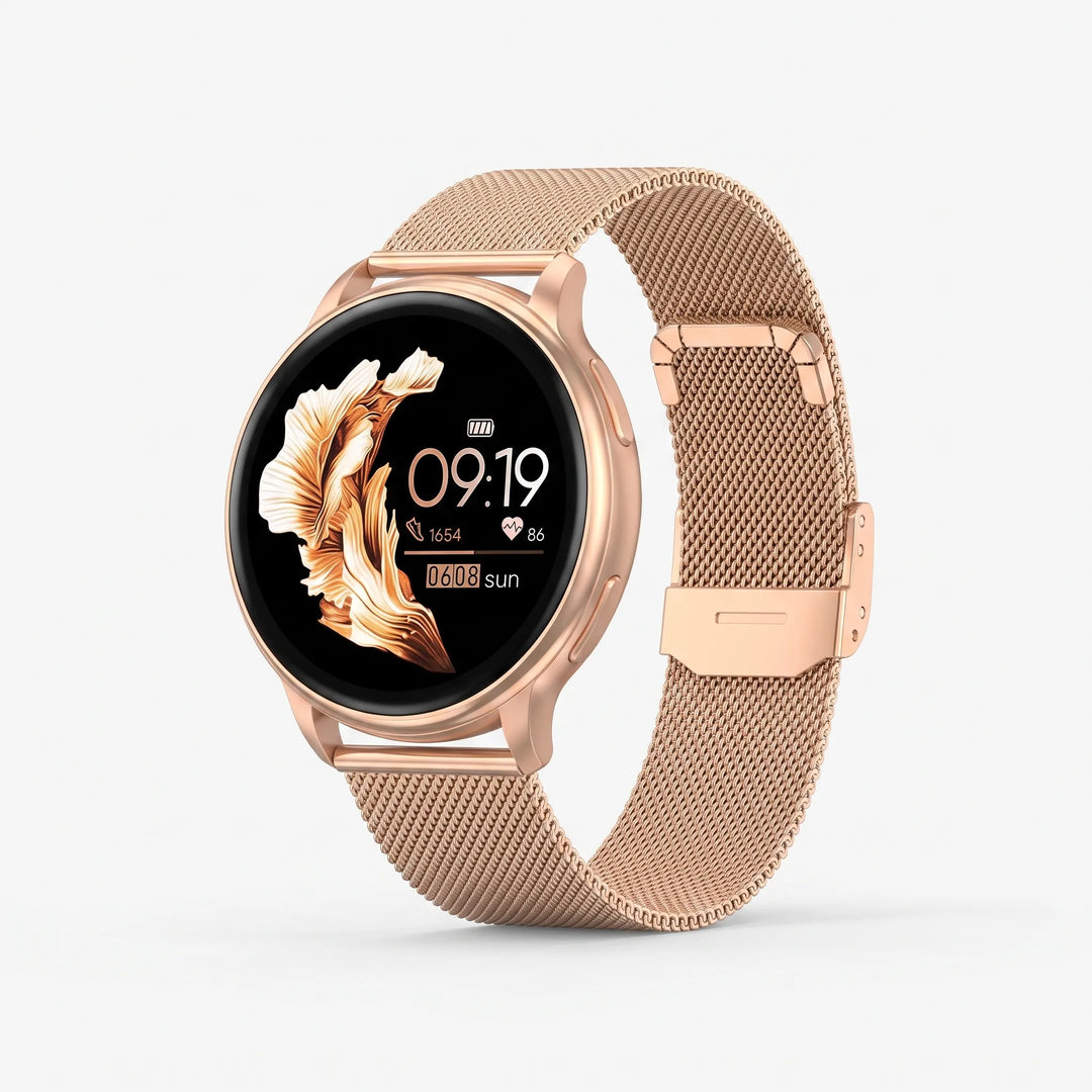 Round Digital Fitness Smartwatch - VeloSync