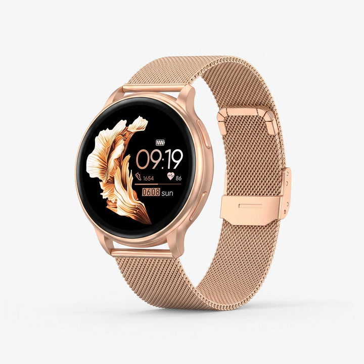 Round Digital Fitness Smartwatch - VeloSync