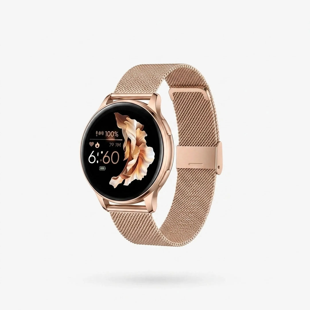 Round Digital Fitness Smartwatch - VeloSync