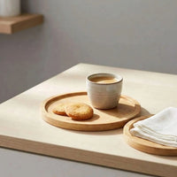 Round Natural Serving Platters - HostAura
