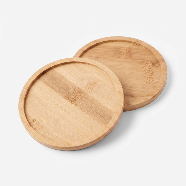 Round Natural Serving Platters - HostAura