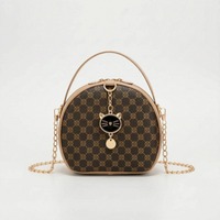 Round Patterned Crossbody Bag - Ovidra