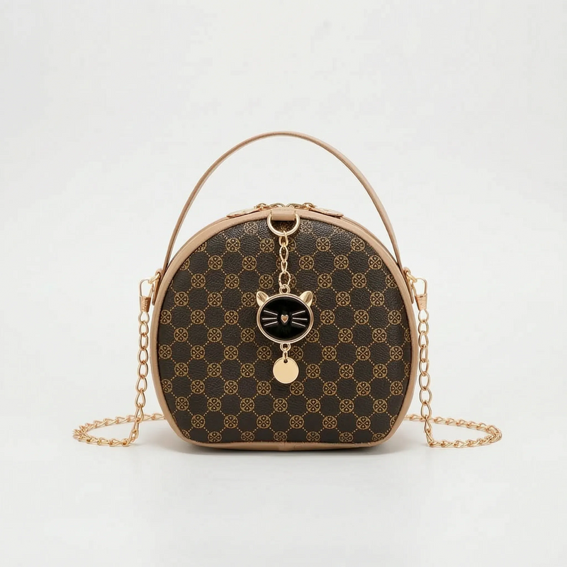 Round Patterned Crossbody Bag - Ovidra