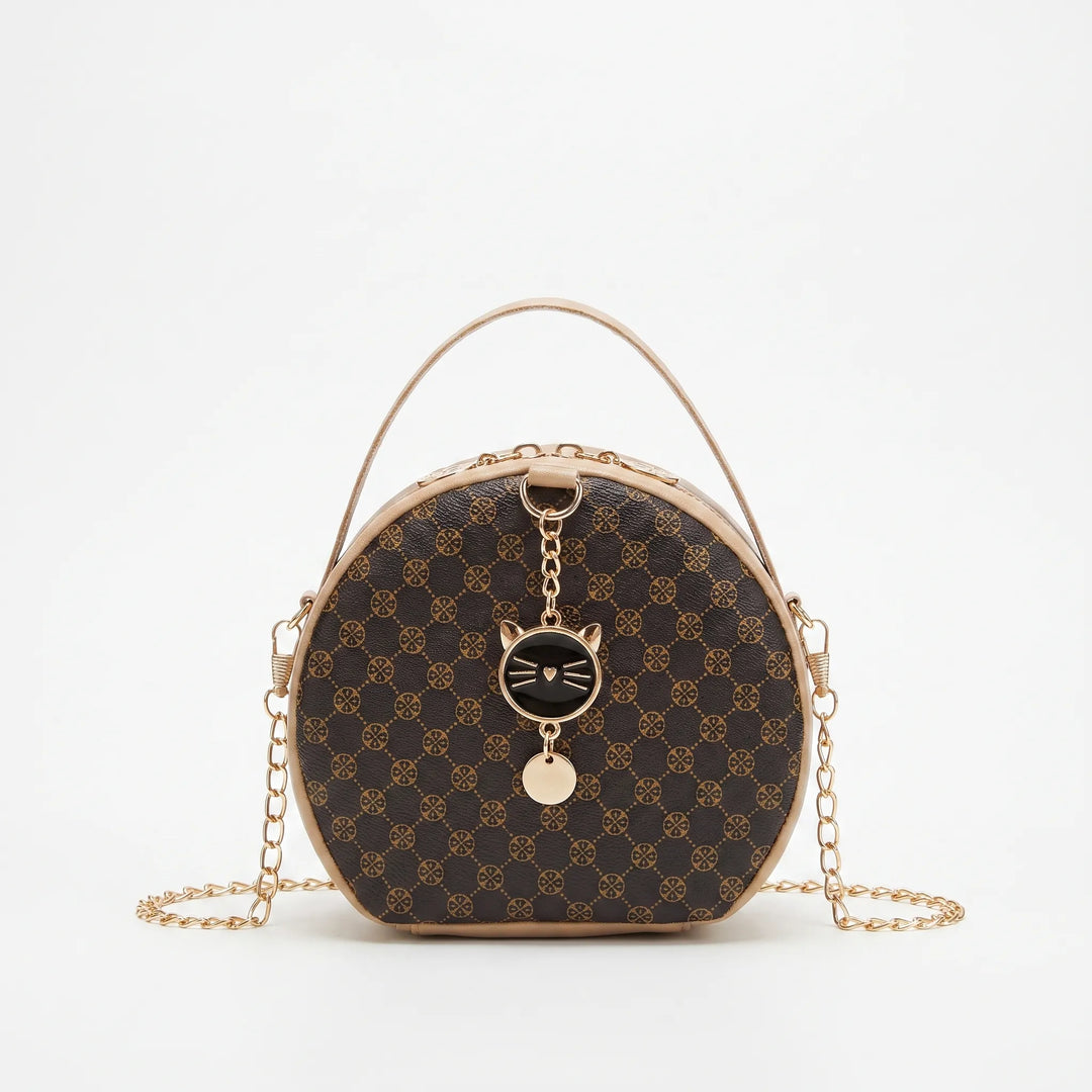 Round Patterned Crossbody Bag - Ovidra