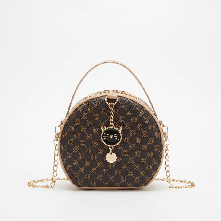 Round Patterned Crossbody Bag - Ovidra