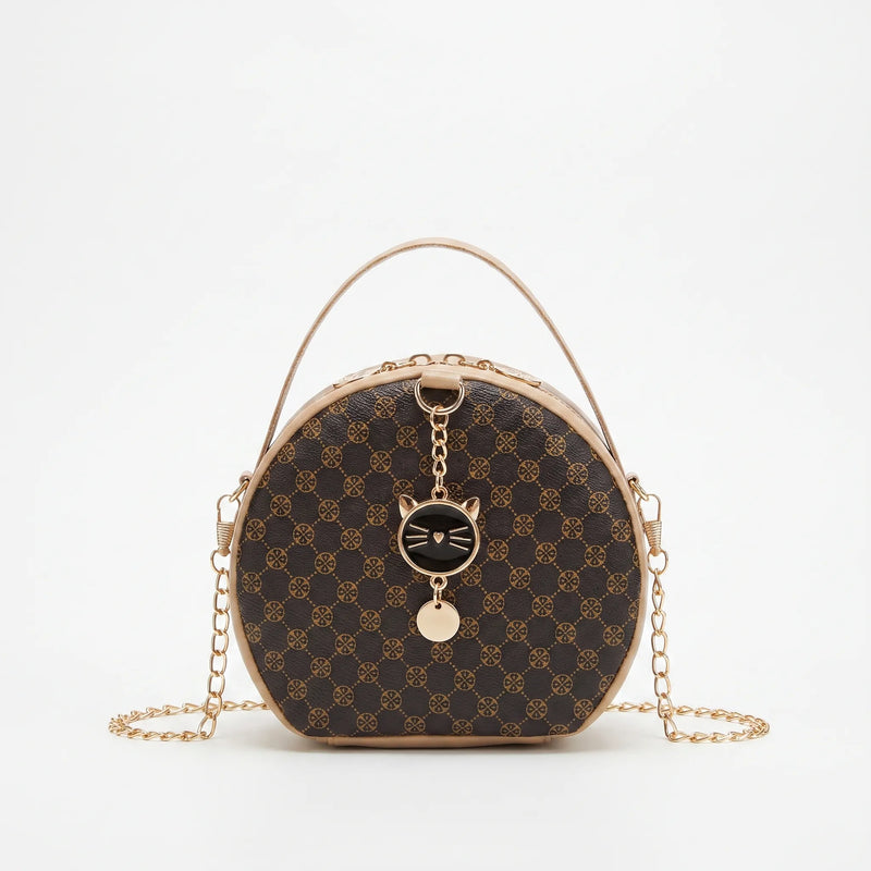 Round Patterned Crossbody Bag - Ovidra