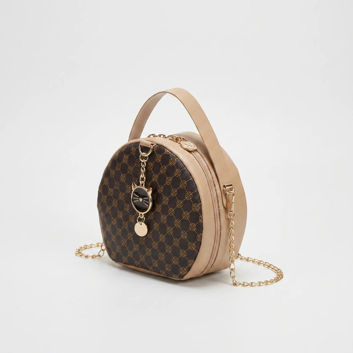 Round Patterned Crossbody Bag - Ovidra