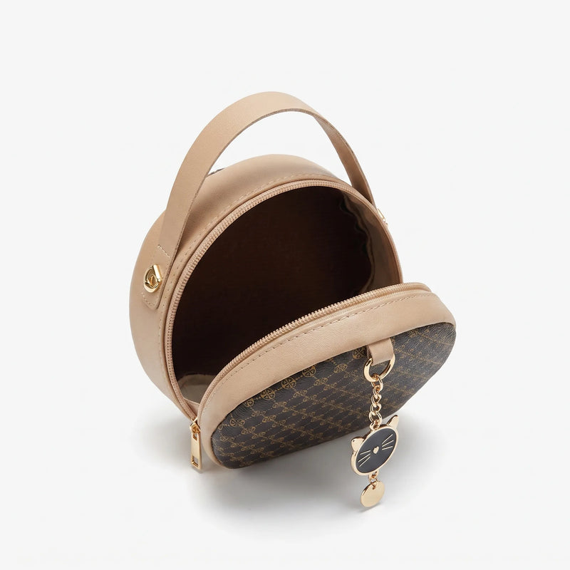 Round Patterned Crossbody Bag - Ovidra