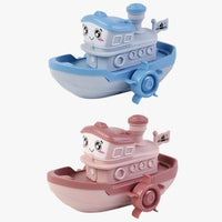 Wind-up bath boat for children – water fun
