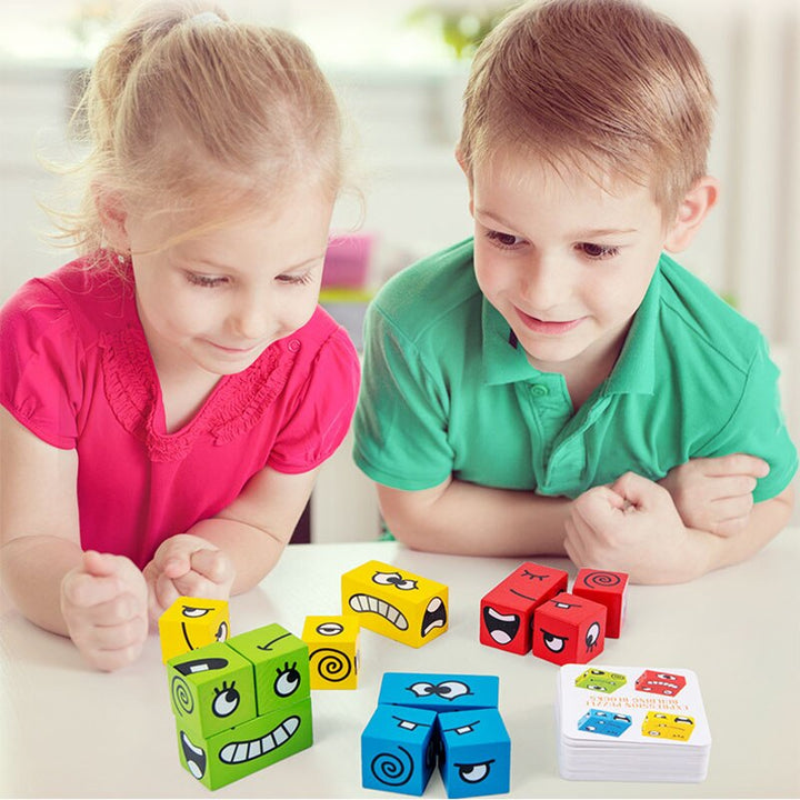 Interactive building game featuring facial expressions for children – MimikMatch
