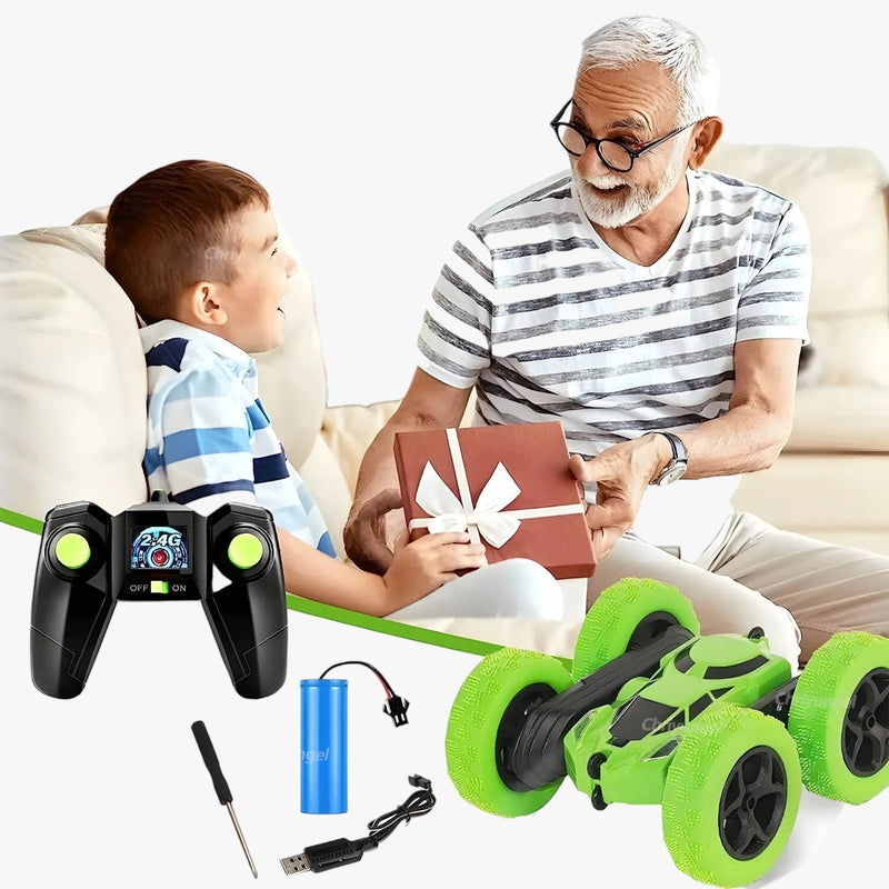RC stunt car with flip feature and off-road capability – FlipRacer X