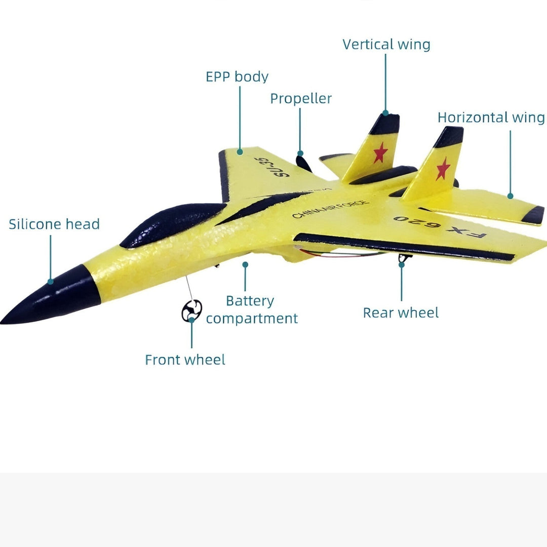 LED glider FalconAir – RC plane with floating effect & remote control