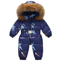 Lined, waterproof winter suit with hood and belt – Winterzauber Niko