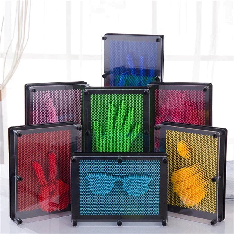3D pin art game for children and adults – creative fun with finger presses