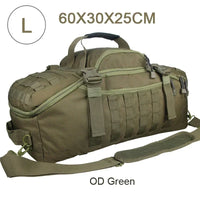 Large Tactical Travel Bag and Backpack - TrailTrek Duffle-Black-L-State of Style